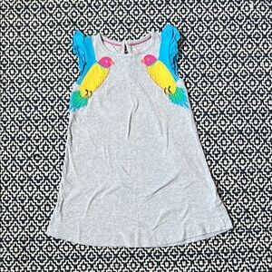 Mini Boden Parrot Appliqué summer Dress